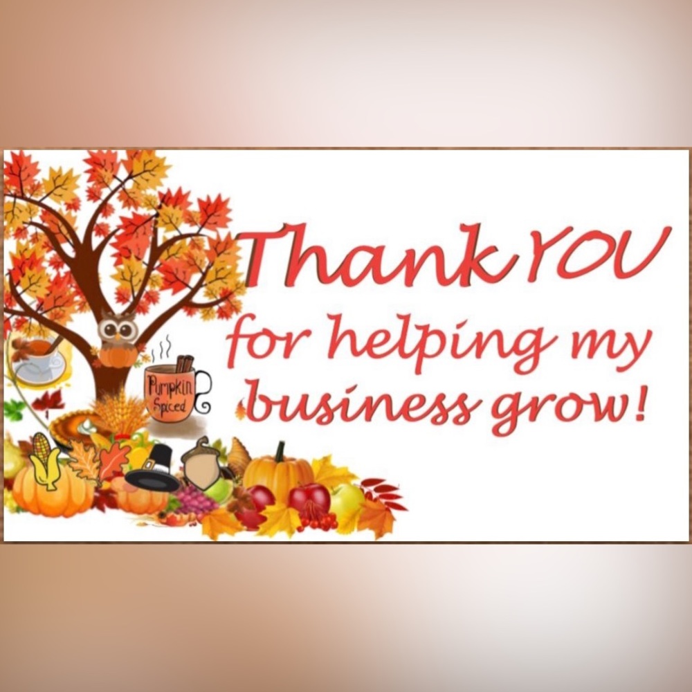Fall Thank You Cards for Small Business fall autumn premium quality